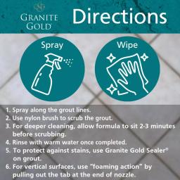 Granite Gold Grout Cleaner with Brush, 24 oz. - Safe for Stone, Tile, Porcelain, Ceramic & Glass thumbnail 12
