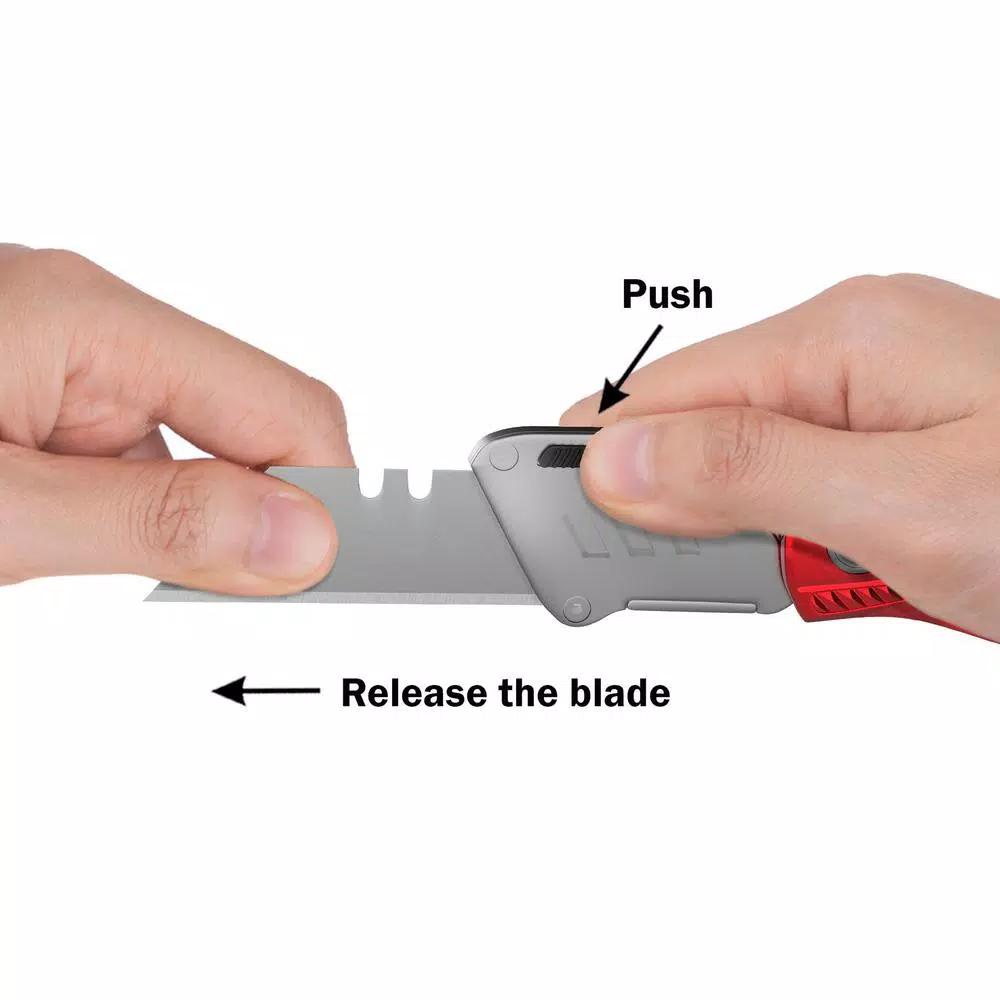 Stalwart Retractable Aluminum Utility Knife Set with 10 Replacement Blades, 2-Pack