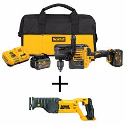 DEWALT FLEXVOLT 60V MAX Brushless Stud & Joist Drill with (2) 6.0Ah Batteries & DCS380B Reciprocating Saw Combo Kit thumbnail 1