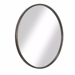 Martin Svensson Home 36 in. Round Oil Rubbed Bronze Metal Frame Accent Mirror thumbnail 3