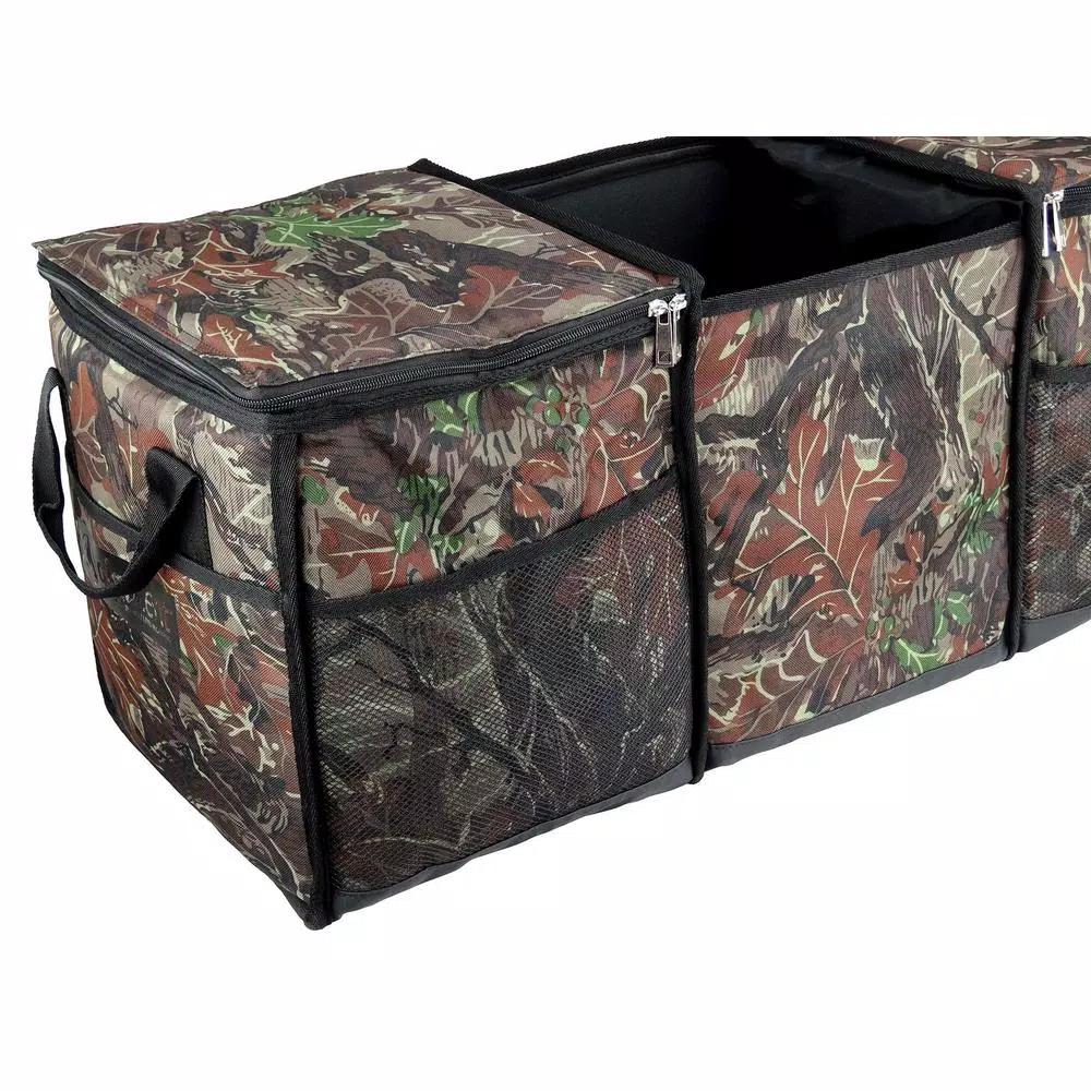 GigaTent 3-Compartment Collapsible Cooler & Trunk Organizer for SUV, Truck, and Auto - Camo