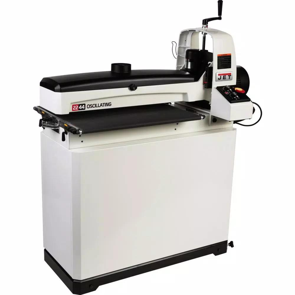 Jet JWDS-2244OSC 22 in./44 in. Oscillating Drum Sander with Closed Stand, 115V