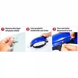 Bison Life Ratchet Headgear for Face Shields, High-Strength Thermoplastic, Blue thumbnail 6