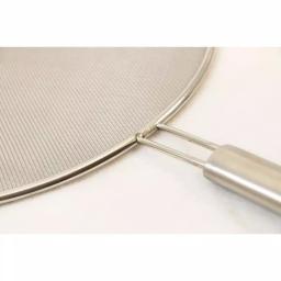 ExcelSteel 13 in. Stainless Steel Fine Mesh Splatter Screen with Solid Stay-Cool Handle thumbnail 5