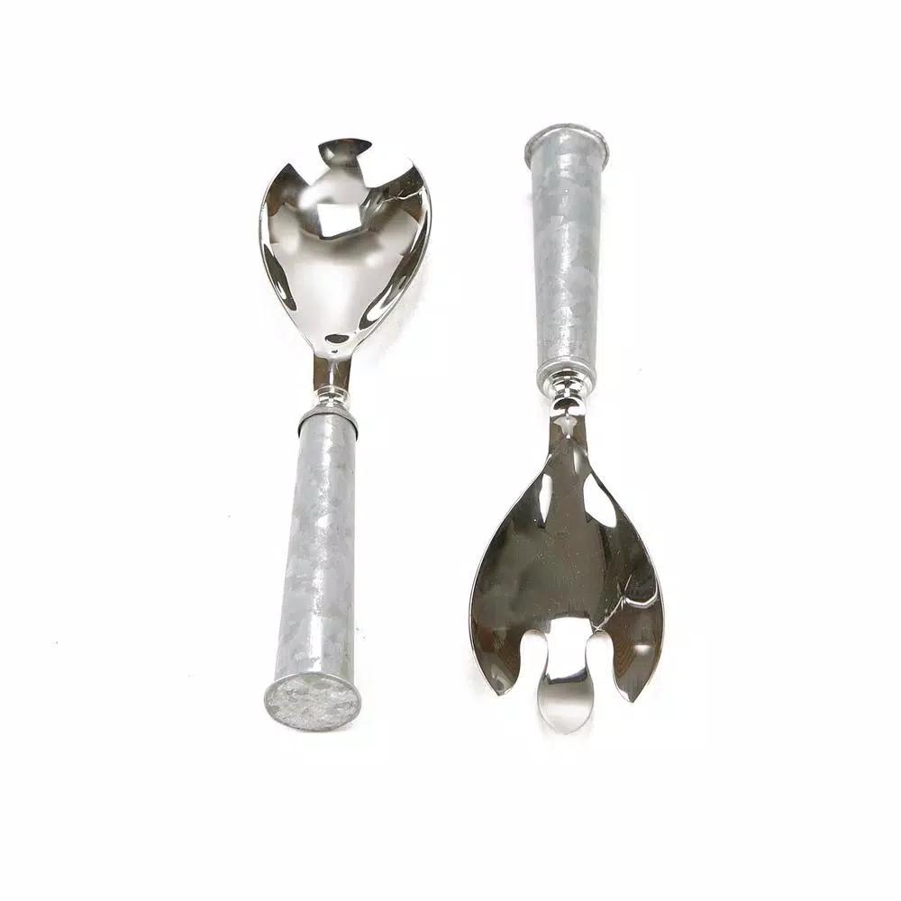 Mind Reader Stainless Steel Salad Server Set - 2-Piece Spoon and Fork Utensils