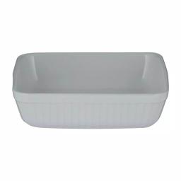 Mason Cash Classic 2-Piece White Stoneware Bakeware Set thumbnail 3