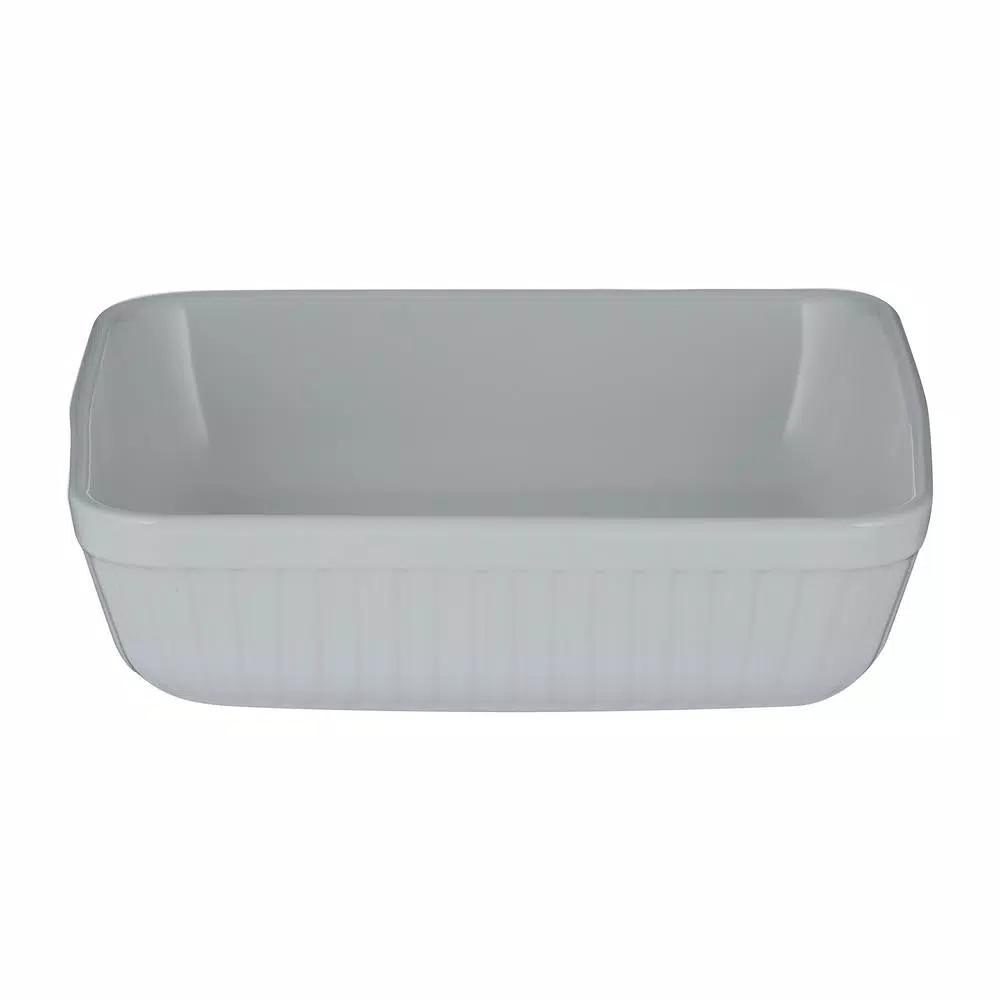 Mason Cash Classic 2-Piece White Stoneware Bakeware Set