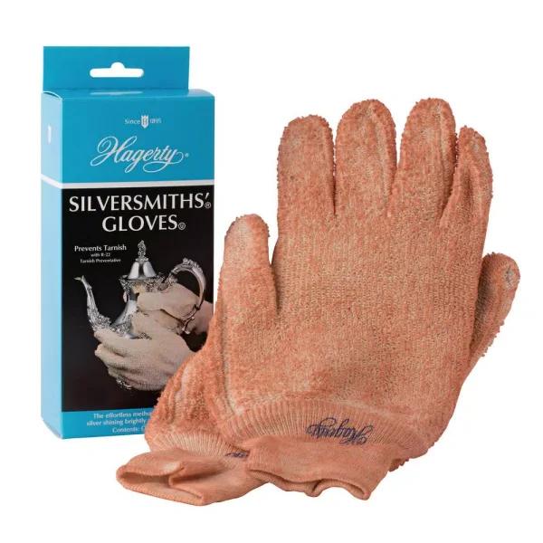 Hagerty Silversmiths Gloves for Tarnish Removal and Protection