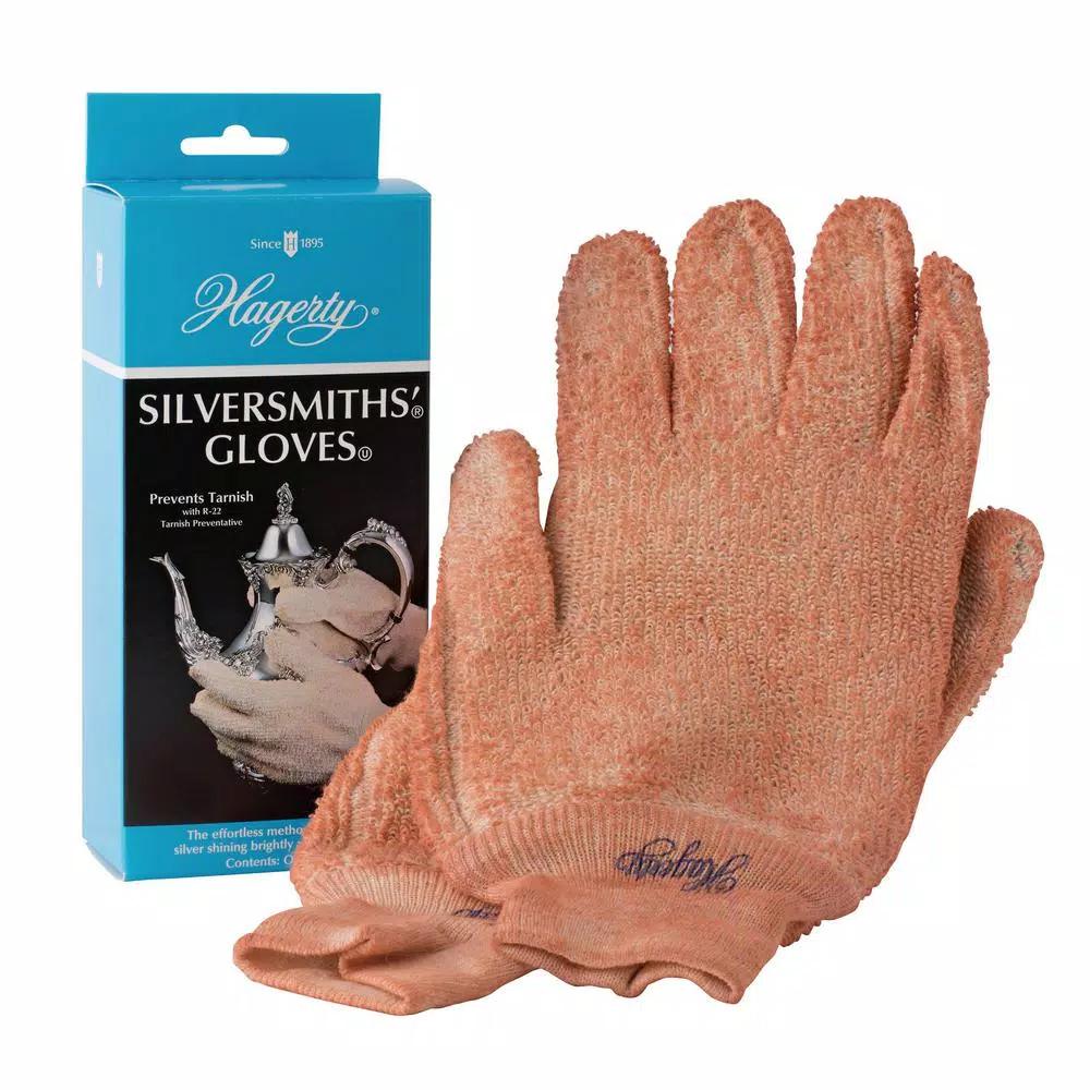 Hagerty Silversmiths Gloves for Tarnish Removal and Protection