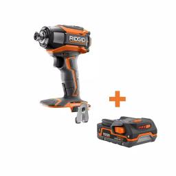RIDGID 18V Brushless 1/4 in. 3-Speed Impact Driver Kit with 1.5 Ah Lithium-Ion Battery thumbnail 1