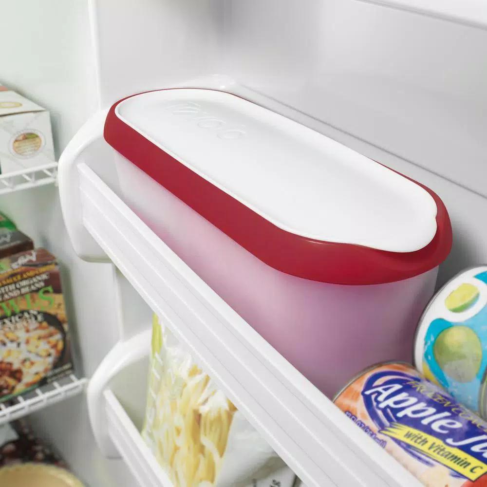 Tovolo Glide-A-Scoop 1.5 Qt. Ice Cream Tub, Insulated Airtight Freezer Container with Non-Slip Base, Cayenne