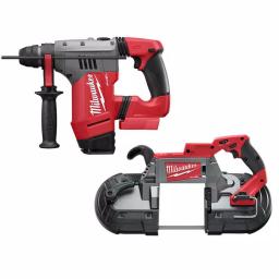Milwaukee M18 FUEL 1-1/8 in. SDS-Plus Rotary Hammer and Deep Cut Band Saw 2-Tool Combo Kit thumbnail 1