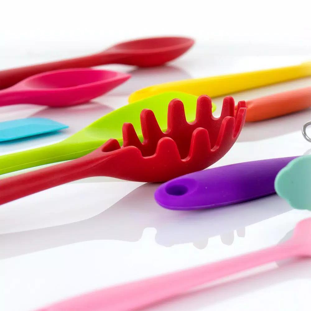 MegaChef 12-Piece Multi-Color Silicone Kitchen Utensil Set