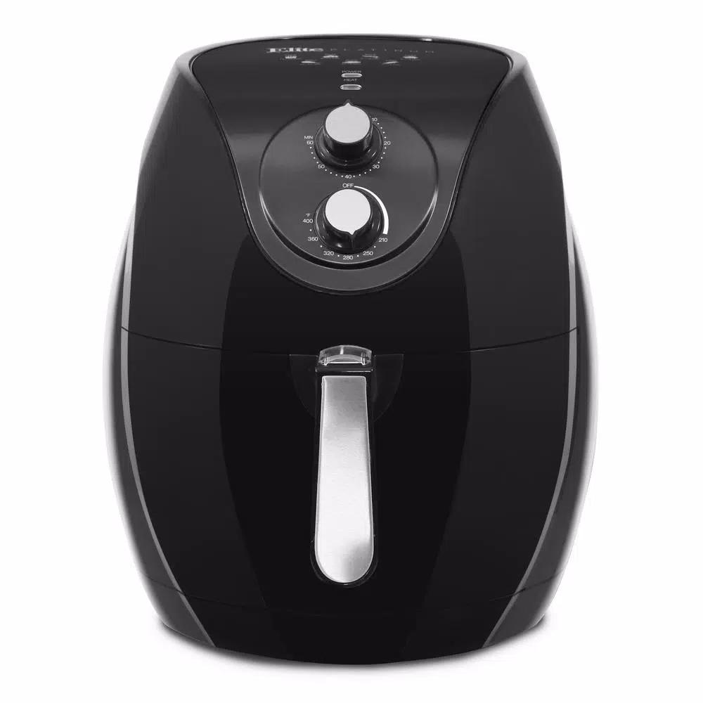 Maximatic Elite Platinum 6.5 Qt. Air Fryer, 1800W Oil-Free Countertop Cooker - Black