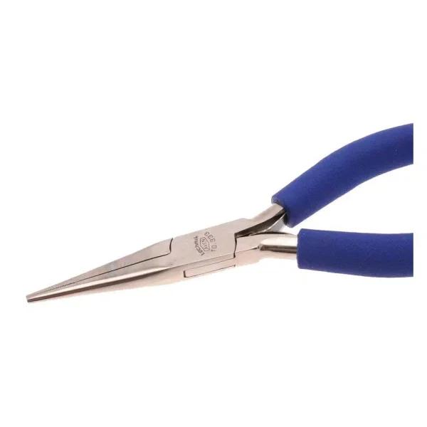 Aven 6 in. Stainless Steel Chain Nose Pliers with Serrated Jaws and ESD Safe Cushion Grips