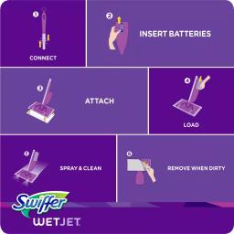 Swiffer WetJet Power Mop Starter Kit for Hardwood, Laminate, and Tile Floors thumbnail 10