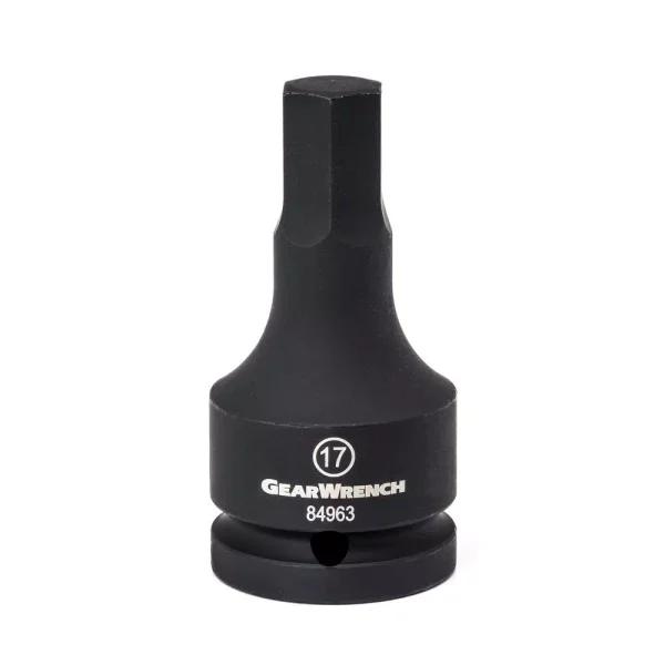 GearWrench 19 mm 3/4 in. Drive Metric Hex Bit Deep Impact Socket