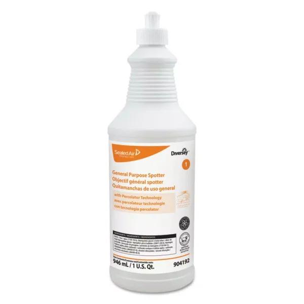 Diversey General Purpose Floral Scent Carpet & Upholstery Spotter Liquid, 1 Qt (6/Carton)