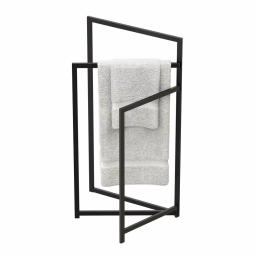 Gatco 3-Tier Freestanding Rectangle Towel Rack, Matte Black thumbnail 3