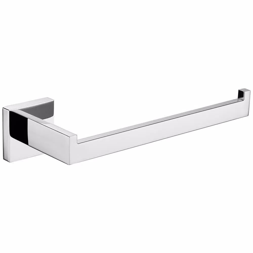Lexora Bagno Lucido Stainless Steel Hand Towel Holder, Chrome Finish