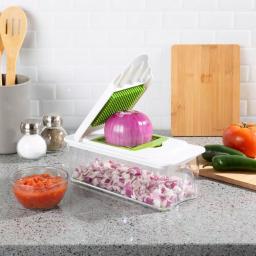 Classic Cuisine 7-in-1 Chopper Mandoline Slicer with Storage Base thumbnail 6