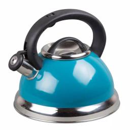 Creative Home Alexa 3.0 Qt. Stainless Steel Whistling Tea Kettle, Aqua Blue thumbnail 1