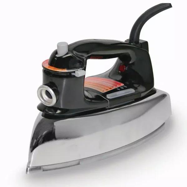 Continental Classic Steam and Dry Iron with Polished Aluminum Soleplate, Chrome Body, 1100W