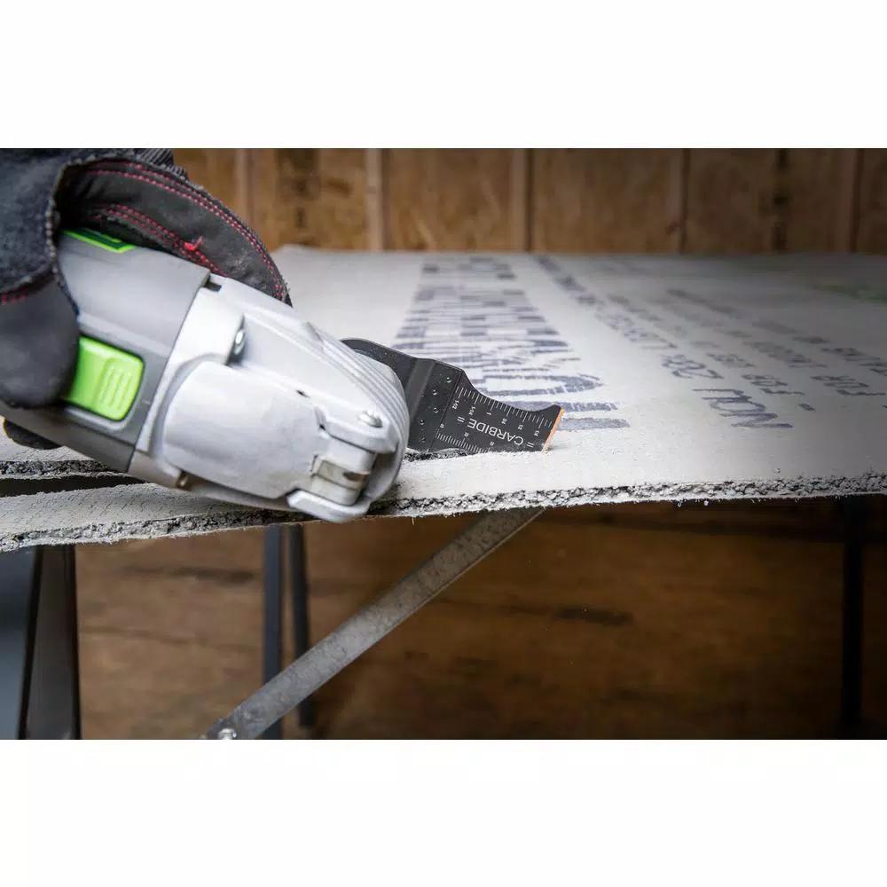 Genesis 1-3/8 in. Carbide Flush Cut Oscillating Multi-Tool Blade, Universal Quick-Fit