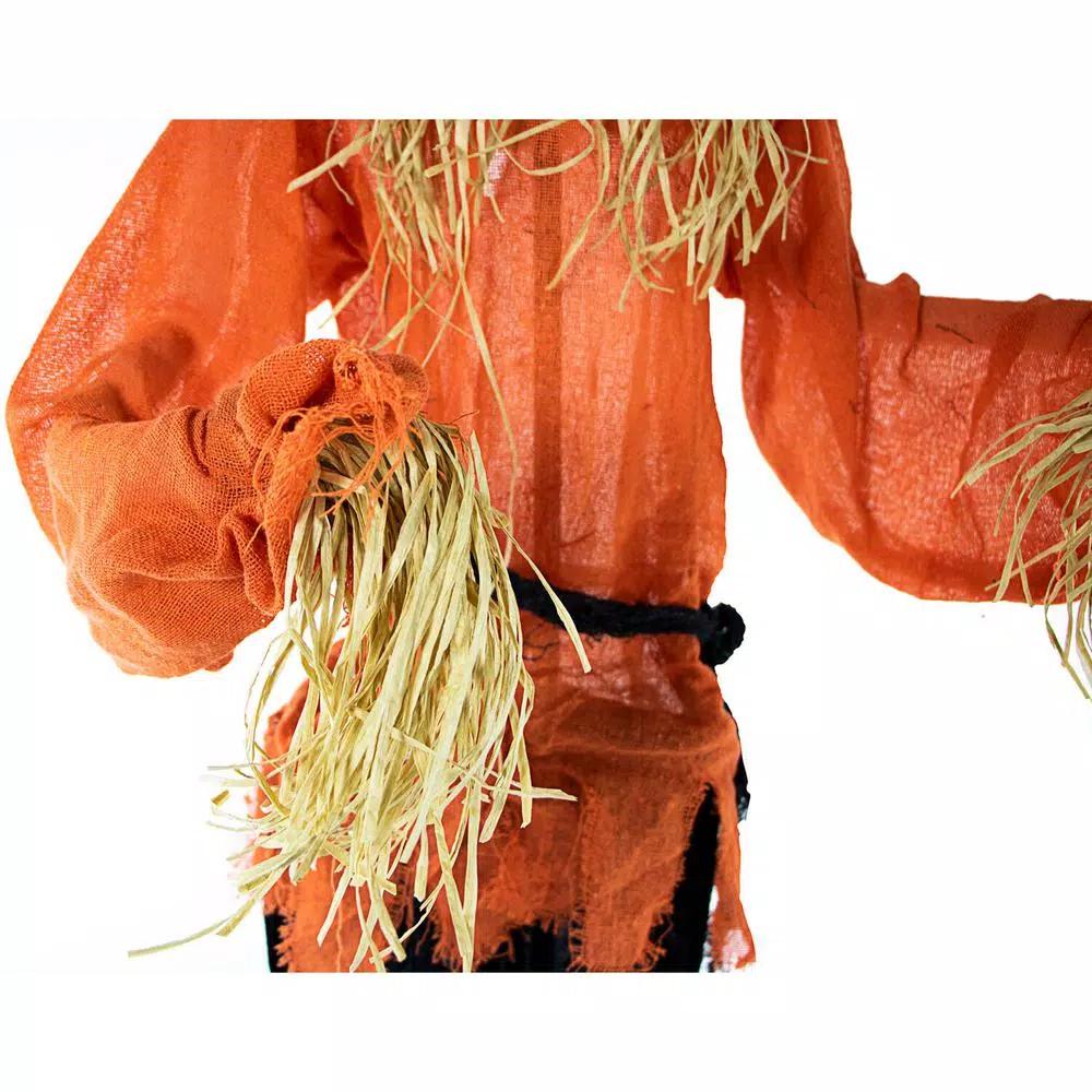 Haunted Hill Farm 5 ft. Animated Skeleton Scarecrow Halloween Prop