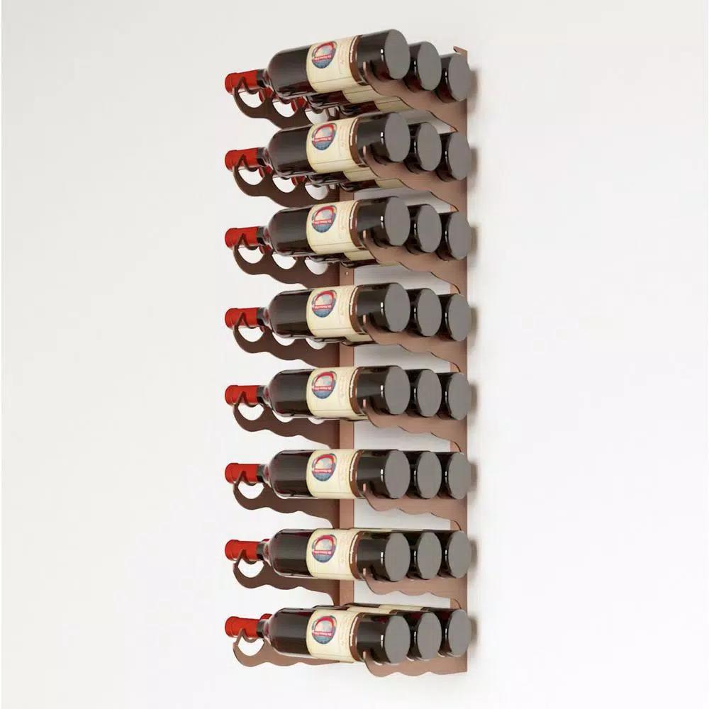 DI PRIMA USA Eagle Edition 24-Bottle Wall Mounted Triple Row Wine Rack