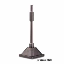 TR Industrial 6 in. x 6 in. Steel Tamper Shank and Plate for TR-100 and TR-300 Series Demolition Hammers thumbnail 2