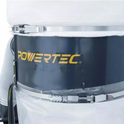 POWERTEC 1.5 HP Portable Dust Collector, 1250 CFM, 2.5 Micron Filtration thumbnail 2