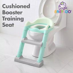 Babyloo Sterdy Potty Training Booster Seat with Adjustable Height and Removable Cushion - Mint Green thumbnail 6