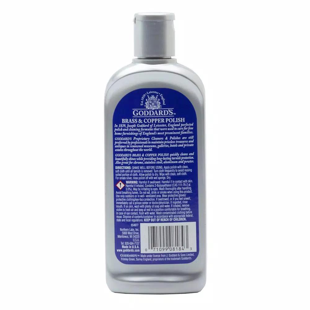 Goddard's Brass and Copper Polish, 7 oz. Metal Cleaning Lotion