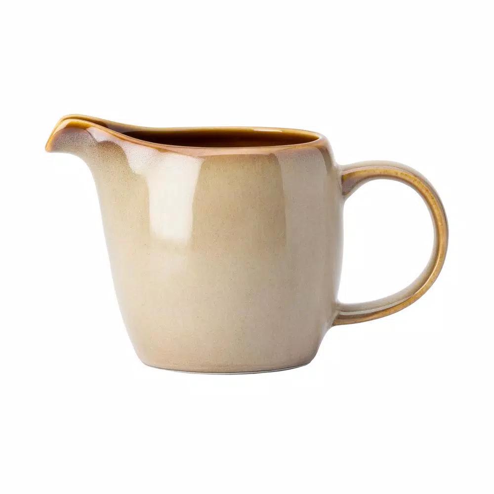Oneida Sama White Porcelain Creamer, 3 oz. Reactive Glaze, Set of 24
