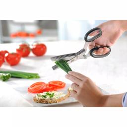 GEFU Stainless Steel Herb Scissors with 5 Blade Pairs and Cleaning Comb thumbnail 3