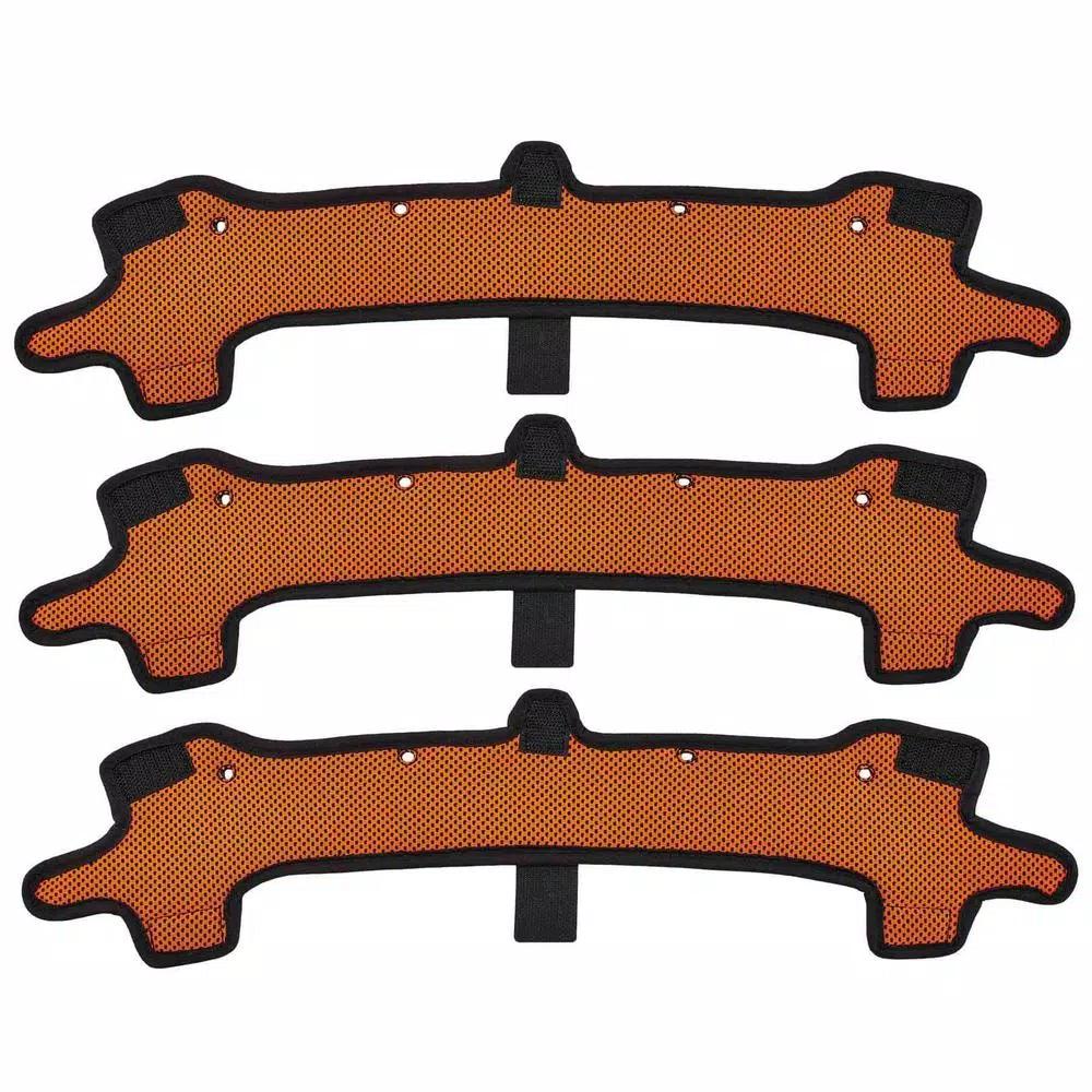 Ergodyne Skullerz 8984 Orange Hard Hat Replacement Sweatband, 3-Pack