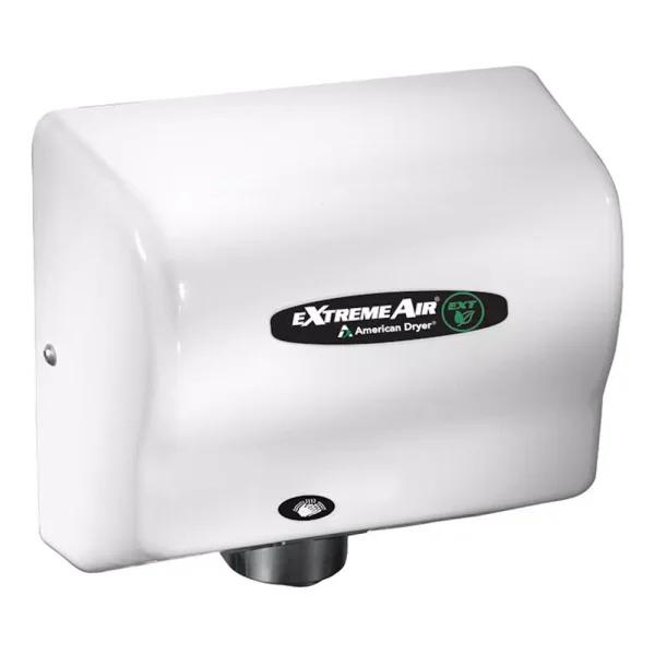 WORLD DRYER eXtremeAir EXT7-M Electric Hand Dryer, High-Speed Steel with White Epoxy Cover