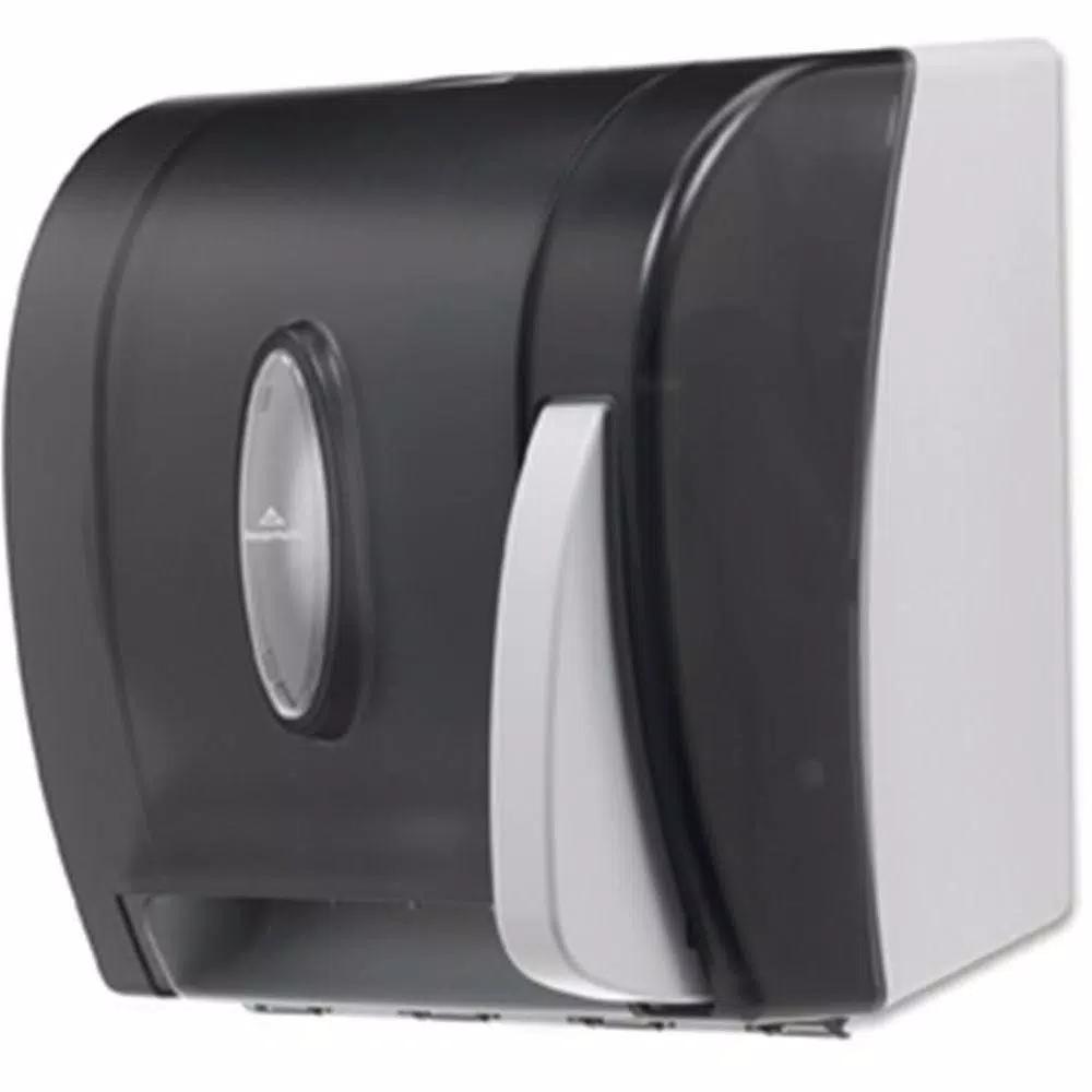 Georgia-Pacific Translucent Smoke Push Paddle Non-Perforated Roll Paper Towel Dispenser