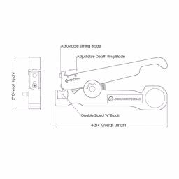 Jonard Tools CSR-1575 Fiber Optic Cable Slit and Ring Tool, 1.2 mm to 7.5 mm thumbnail 2
