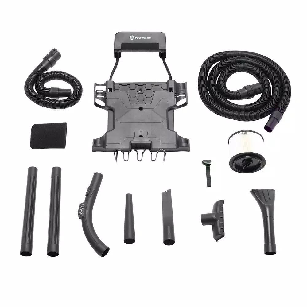 Vacmaster 5 Gal. Wall Mount Wet/Dry Vacuum, 5 Peak HP, 2-Stage Motor
