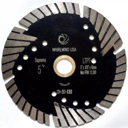 Whirlwind USA 5 in. Turbo Segmented Diamond Saw Blade for Granite, Marble, and Concrete thumbnail 1