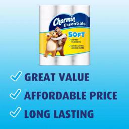 Charmin Essentials Soft 2-Ply Toilet Paper, 48 Giant Rolls thumbnail 7