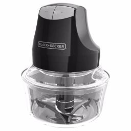 Black+Decker 2-Speed Food Chopper with Two 4-Cup Glass Bowls thumbnail 1