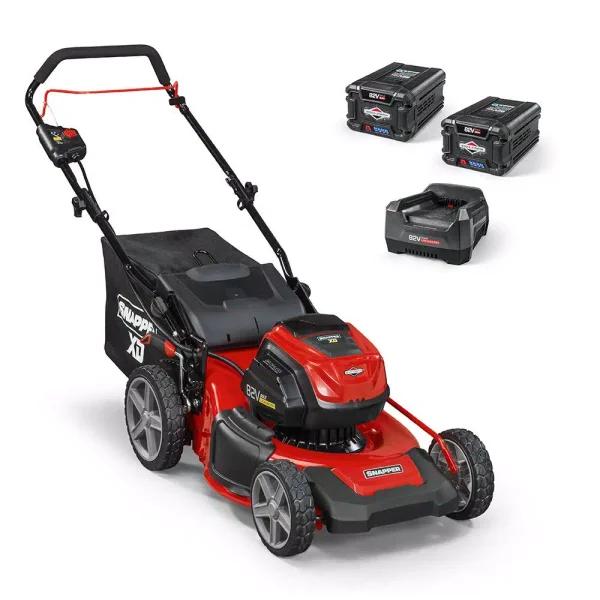 Snapper Briggs & Stratton 82V MAX 19 in. Cordless Electric Lawn Mower Kit with (2) 2.0 Ah Batteries and Rapid Charger