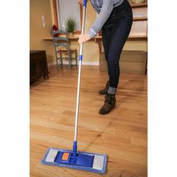 Ettore Microfiber Flat Floor Mop with Adjustable Metal Handle for Wood, Laminate, and Tile thumbnail 2