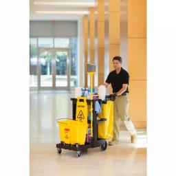 Rubbermaid Commercial Products Rubbermaid Commercial 24 Gal. Yellow Vinyl Replacement Bag with Zipper for FG61788 Cleaning Carts thumbnail 4