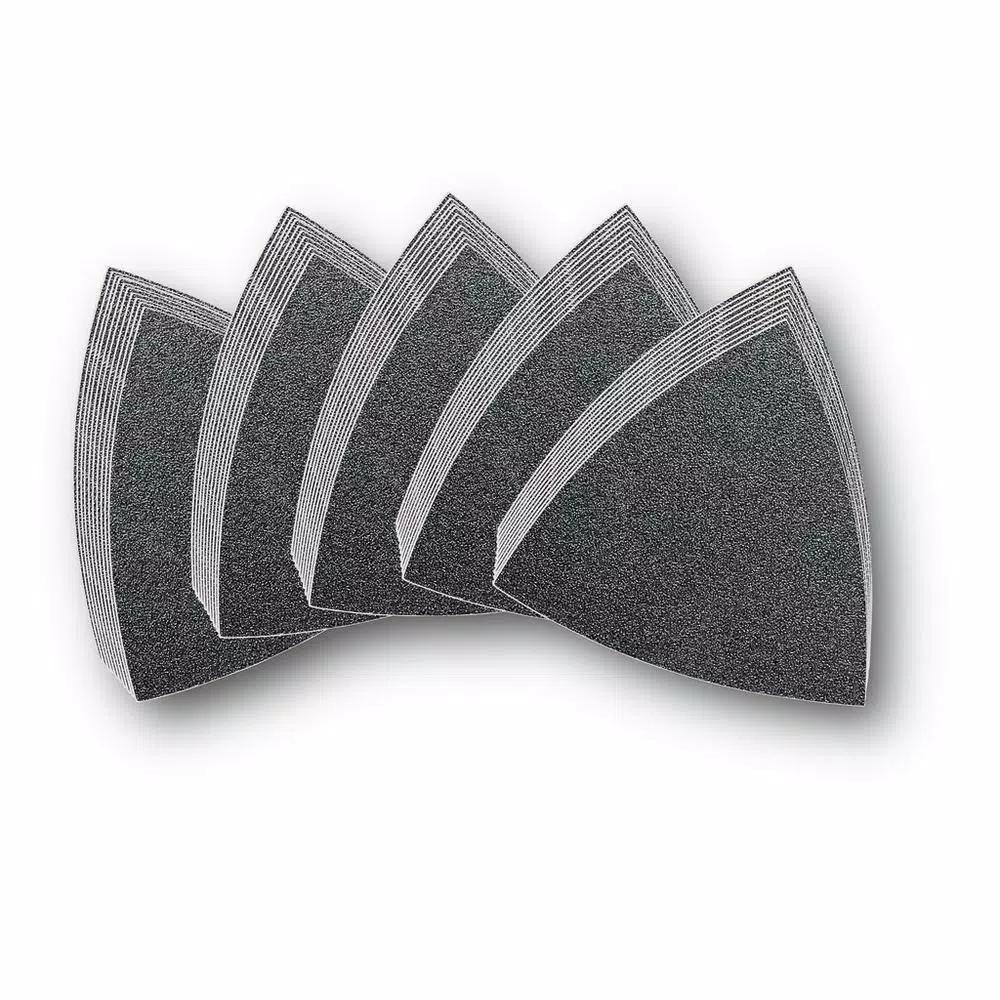 FEIN Hook and Loop Triangle Sandpaper Multipack, 50-Piece Assorted Grits