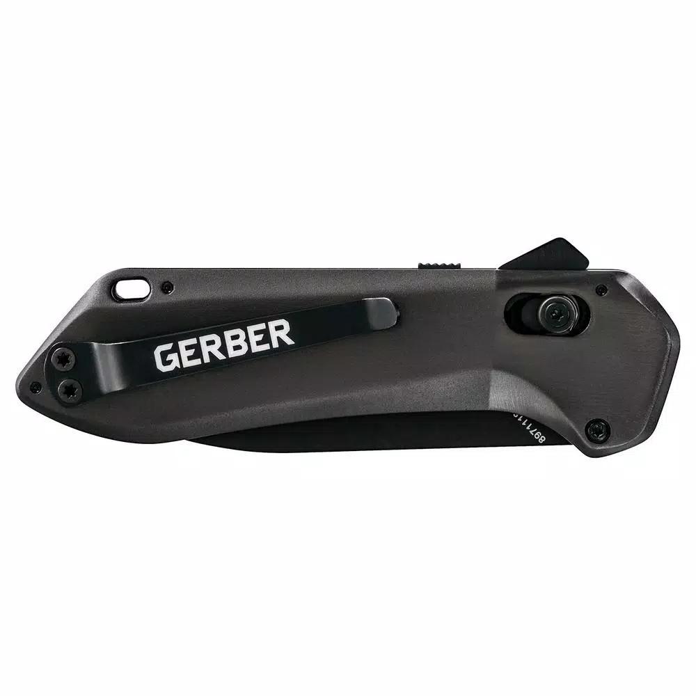 Gerber Highbrow Compact Assisted Opening Pocket Knife, 2.8 in. Drop Point Blade
