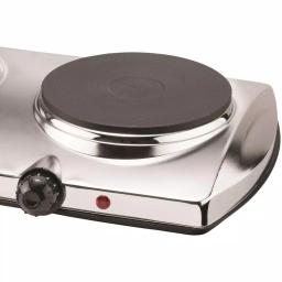 Brentwood Appliances 1440W 2-Burner Silver Electric Hot Plate thumbnail 3